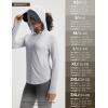 imagebaleaf Womens Sun Jacket with Removable Brim UPF 50 Lightweight UV SPF Shirts Long Sleeve Full Zip Up Hoodie Outdoor HikingLight Gray
