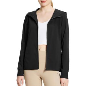 imagebaleaf Womens UPF 50 Sun Protection Shirts UV Jackets Cooling Hoodie Long Sleeve Summer Clothing for Running HikingBlack