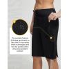 imageBALEAF Womens 11 Long Swim Board Shorts High Waisted Knee Length Swimming Bottoms Quick Dry Swimsuits with Pockets LinerBlack