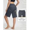 imageBALEAF Womens 11 Long Swim Board Shorts High Waisted Knee Length Swimming Bottoms Quick Dry Swimsuits with Pockets LinerDark Gray