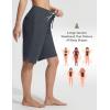 imageBALEAF Womens 11 Long Swim Board Shorts High Waisted Knee Length Swimming Bottoms Quick Dry Swimsuits with Pockets LinerDark Gray