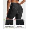 imageBALEAF Womens 6 High Waisted Swim Shorts UPF 50 Tummy Control Board Shorts with Liner and PocketsBlack