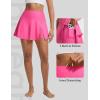 imageBALEAF Womens High Waisted 14 Swim Skirts Boxer Liner Quick Dry Bathing Suit Split Swimsuit Bottom with PocketPink