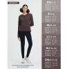 imageBALEAF Womens Thermal Shirts Long Sleeve Fleece Lined Running Tops Thumbhole Cold Weather Winter Gear Workout Hiking Base Layer Dark Brown L
