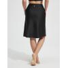 imageBaleaf 23 Womens Swim Skort High Waisted Knee Length Long Swim Skirt Bathing Suit Swimsuit Bottoms BeachBlack