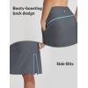 imageBaleaf 23 Womens Swim Skort High Waisted Knee Length Long Swim Skirt Bathing Suit Swimsuit Bottoms BeachDark Gray