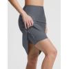 imageBaleaf 23 Womens Swim Skort High Waisted Knee Length Long Swim Skirt Bathing Suit Swimsuit Bottoms BeachDark Gray