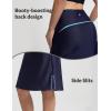 imageBaleaf 23 Womens Swim Skort High Waisted Knee Length Long Swim Skirt Bathing Suit Swimsuit Bottoms BeachNavy Blue