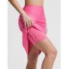 imageBaleaf 23 Womens Swim Skort High Waisted Knee Length Long Swim Skirt Bathing Suit Swimsuit Bottoms BeachPink