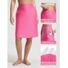 imageBaleaf 23 Womens Swim Skort High Waisted Knee Length Long Swim Skirt Bathing Suit Swimsuit Bottoms BeachPink