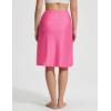 imageBaleaf 23 Womens Swim Skort High Waisted Knee Length Long Swim Skirt Bathing Suit Swimsuit Bottoms BeachPink