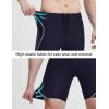 imagebaleaf Mens 75 Swim Trunks Water Resistant Swimming Jammers Quick Dry Athletic Swimsuit Competition Swimwear ShortsNavy Blue