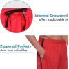 imagebaleaf Mens Basketball Shorts Long with Zipper Pockets Quick Dry Workout Training Drawstrings 11Red