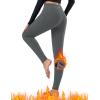 imagebaleaf Winter Clothing Women Leggings Fleece Lined Tights Thermal Warm Thick Cold Weather Gear 1 PocketsGray