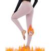 imagebaleaf Winter Clothing Women Leggings Fleece Lined Tights Thermal Warm Thick Cold Weather Gear 1 PocketsLight Purple