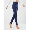 imagebaleaf Winter Clothing Women Leggings Fleece Lined Tights Thermal Warm Thick Cold Weather Gear 1 PocketsNavy Blue