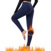 imagebaleaf Winter Clothing Women Leggings Fleece Lined Tights Thermal Warm Thick Cold Weather Gear 1 PocketsNavy Blue