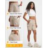 imagebaleaf Womens 7 Hiking Shorts Lightweight Water Resistant Athletic Golf Cargo Shorts with Zipper Pockets Quick Dry SummerKhaki
