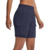 imagebaleaf Womens 7 Hiking Shorts Lightweight Water Resistant Athletic Golf Cargo Shorts with Zipper Pockets Quick Dry SummerNavy Blue