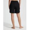 imagebaleaf Womens 7 Long Board Shorts High Waisted Swim Shorts Modest Swimsuits with Pockets Quick Dry UPF50Black