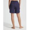 imagebaleaf Womens 7 Long Board Shorts High Waisted Swim Shorts Modest Swimsuits with Pockets Quick Dry UPF50Navy Blue