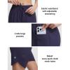 imagebaleaf Womens 7 Long Board Shorts High Waisted Swim Shorts Modest Swimsuits with Pockets Quick Dry UPF50Navy Blue