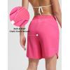 imagebaleaf Womens 7 Long Board Shorts High Waisted Swim Shorts Modest Swimsuits with Pockets Quick Dry UPF50Pink