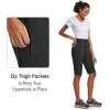 imagebaleaf Womens Bermuda Knee Length Long Shorts for Summer Hiking Golf Camping Stretch Lightweight Nylon Quick DryBlack