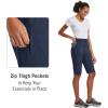 imagebaleaf Womens Bermuda Knee Length Long Shorts for Summer Hiking Golf Camping Stretch Lightweight Nylon Quick DryBlue