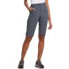 imagebaleaf Womens Bermuda Knee Length Long Shorts for Summer Hiking Golf Camping Stretch Lightweight Nylon Quick DryGrey