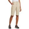 imagebaleaf Womens Bermuda Knee Length Long Shorts for Summer Hiking Golf Camping Stretch Lightweight Nylon Quick DryKhaki