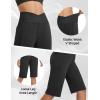 imagebaleaf Womens Bermuda Long Shorts 14 Knee Length Capris High Waisted Athletic Shorts with Pockets Summer Stretch LooseBlack