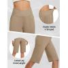 imagebaleaf Womens Bermuda Long Shorts 14 Knee Length Capris High Waisted Athletic Shorts with Pockets Summer Stretch LooseBrown