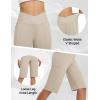 imagebaleaf Womens Bermuda Long Shorts 14 Knee Length Capris High Waisted Athletic Shorts with Pockets Summer Stretch LooseKhaki