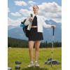 imagebaleaf Womens Hiking Cargo Skort High Waisted Golf Travel Athletic Skirts with Pocket Water Resistant Sport SkortsBlack