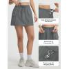 imagebaleaf Womens Hiking Cargo Skort High Waisted Golf Travel Athletic Skirts with Pocket Water Resistant Sport SkortsDark Gray