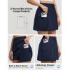 imagebaleaf Womens Hiking Cargo Skort High Waisted Golf Travel Athletic Skirts with Pocket Water Resistant Sport SkortsNavy Blue