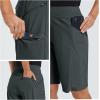 imagebaleaf Womens Hiking Long Shorts 911 Quick Dry Hiking Bermuda Cargo for Curvy Lightweight Knee Length Shorts Pockets11 Inch Grey