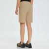 imagebaleaf Womens Hiking Long Shorts 911 Quick Dry Hiking Bermuda Cargo for Curvy Lightweight Knee Length Shorts Pockets9 Inch Khaki