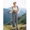 imagebaleaf Womens Hiking Pants Lightweight Water Resistant Travel Flare Pants with Pockets Quick Dry Breathable Drawstring WaistDark Gray