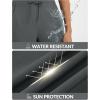 imagebaleaf Womens Hiking Pants Lightweight Water Resistant Travel Flare Pants with Pockets Quick Dry Breathable Drawstring WaistDark Gray