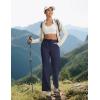 imagebaleaf Womens Hiking Pants Lightweight Water Resistant Travel Flare Pants with Pockets Quick Dry Breathable Drawstring WaistNavy Blue