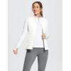 imagebaleaf Womens Lightweight Warm Puffer Vest Running Winter Hybrid Sleeveless Quilted Water Resistant JacketStar White