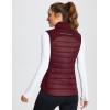 imagebaleaf Womens Lightweight Warm Puffer Vest Running Winter Hybrid Sleeveless Quilted Water Resistant JacketWine Red