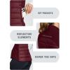 imagebaleaf Womens Lightweight Warm Puffer Vest Running Winter Hybrid Sleeveless Quilted Water Resistant JacketWine Red