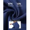 imagebaleaf Womens Petite Flare Leggings Tummy Control Crossover High Waisted Yoga Pants with Pockets Work Casual 27Navy Blue