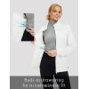imagebaleaf Womens Quilted Jackets Golf Winter Lightweight Warm Stand Collar Water Resistant Puffer Jacket 4 PocketsStar White
