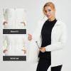 imagebaleaf Womens Winter Coat Long Puffer Jacket Quilted Jackets with Hood Warm Running Insulated Hiking SnowStar White