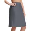 imageBaleaf 23 Womens Swim Skort High Waisted Knee Length Long Swim Skirt Bathing Suit Swimsuit Bottoms BeachDark Gray