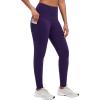 imagebaleaf Winter Clothing Women Leggings Fleece Lined Tights Thermal Warm Thick Cold Weather Gear 1 PocketsDark Purple